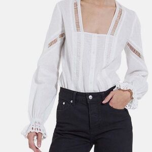 The kooples eyelet blouse